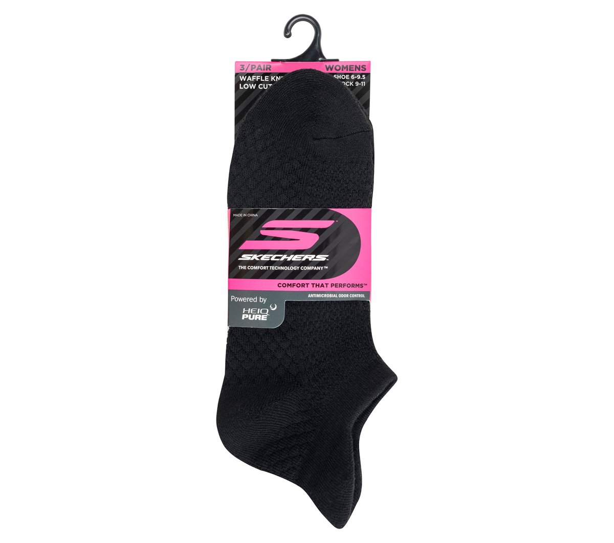 Women 3 Pack Women's Performance Low Cut Textured Socks