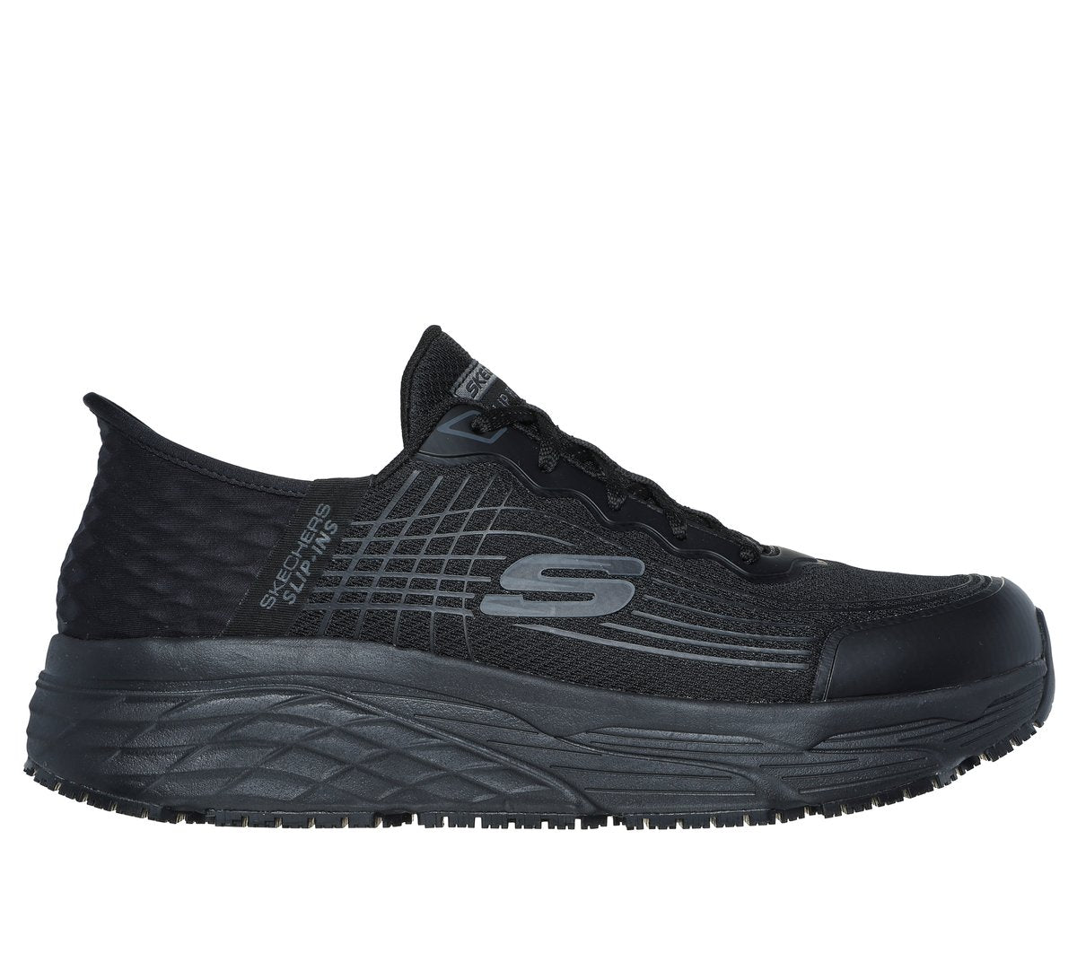 Men Slip-ins Work Slip-Resistant Relaxed Fit: Max Cushioning Elite - Remmal
