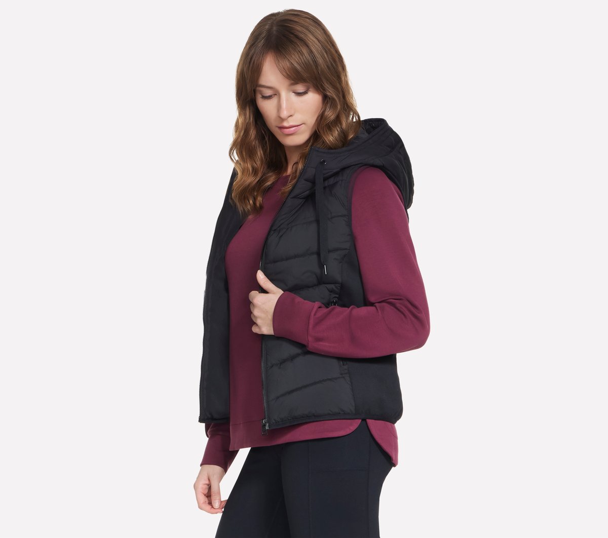 Women Performance Elite Cozy Fit Hooded Vest