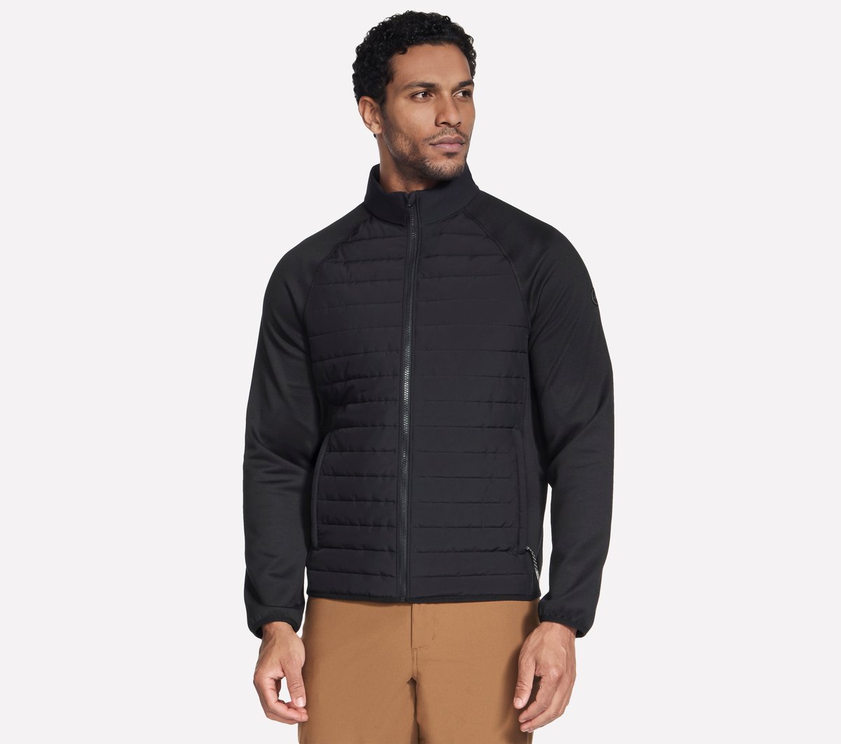 Men The Hoodless Hoodie Hybrid Jacket