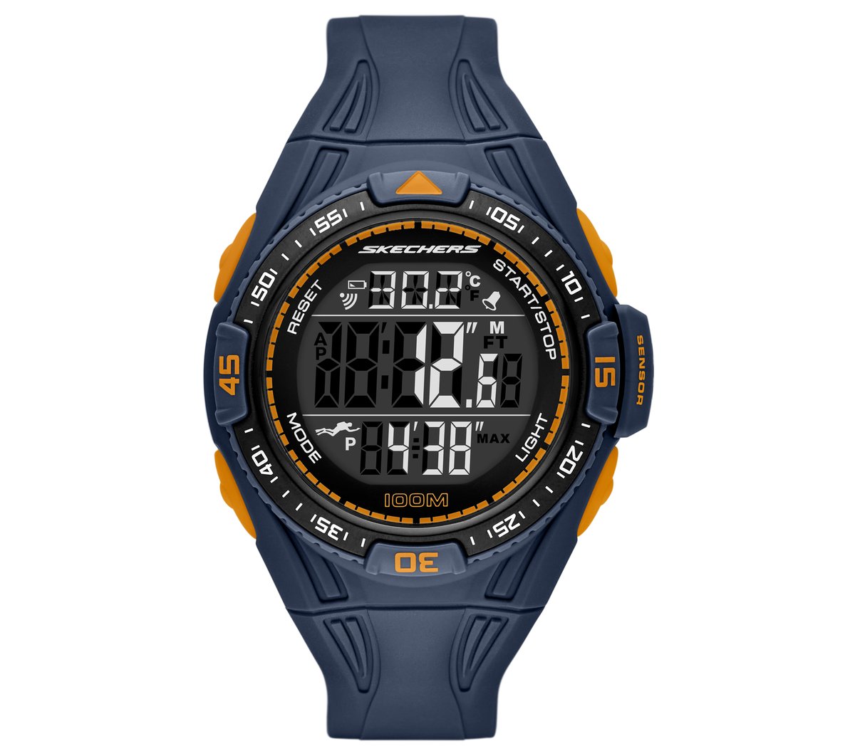 Men Digital Long Strap Watch