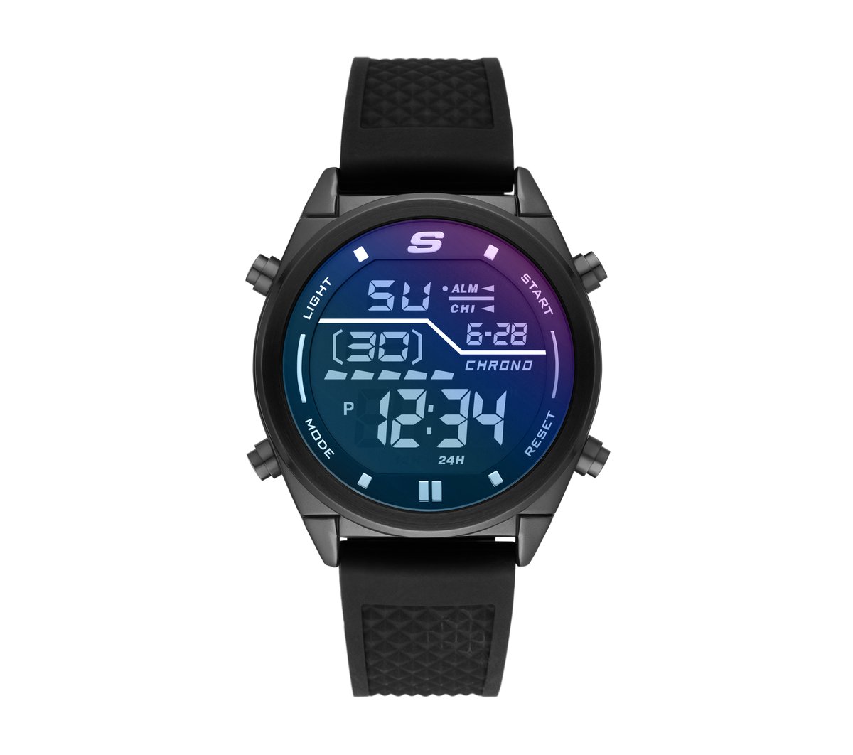 Men Accessories Blue Face Digital Watch