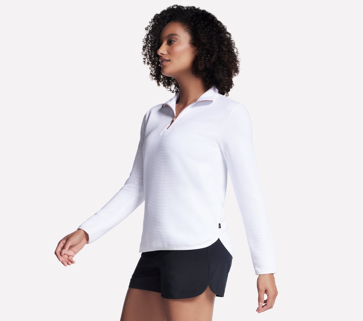 Women Soft Knit Ottoman 1/4 Zip