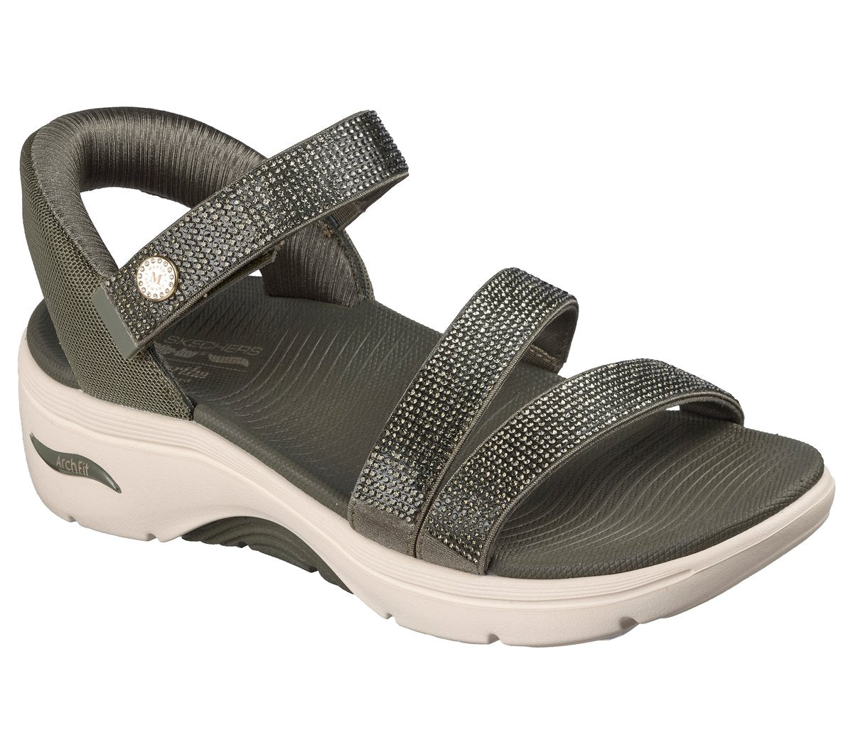 Women Slip-ins Martha Stewart: GO WALK Arch Fit 2.0 Sandal - Brilliance