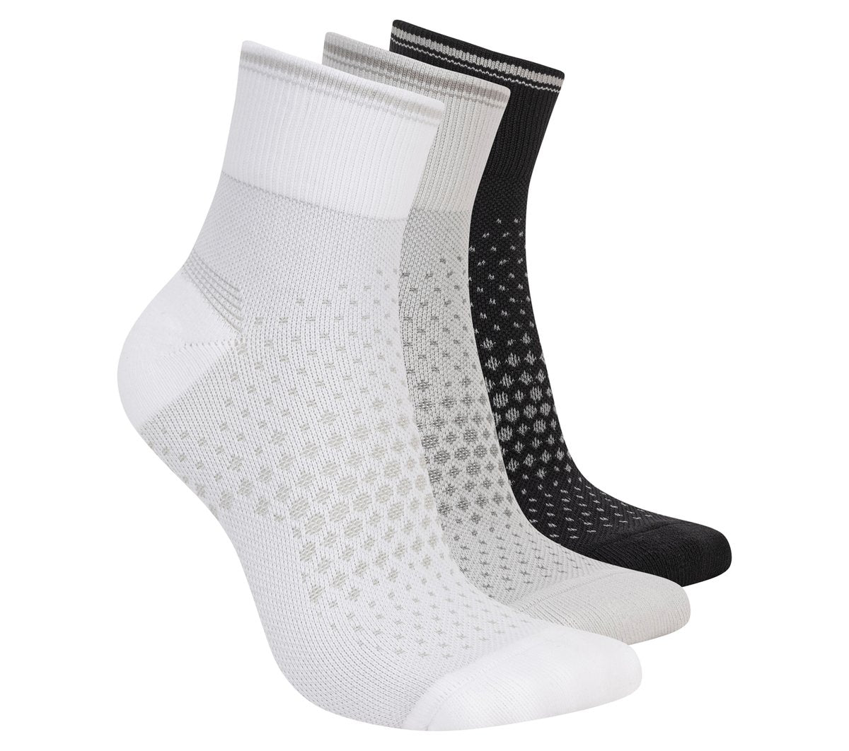 Women 3 Pack Women's Reflective Performance Quarter Socks