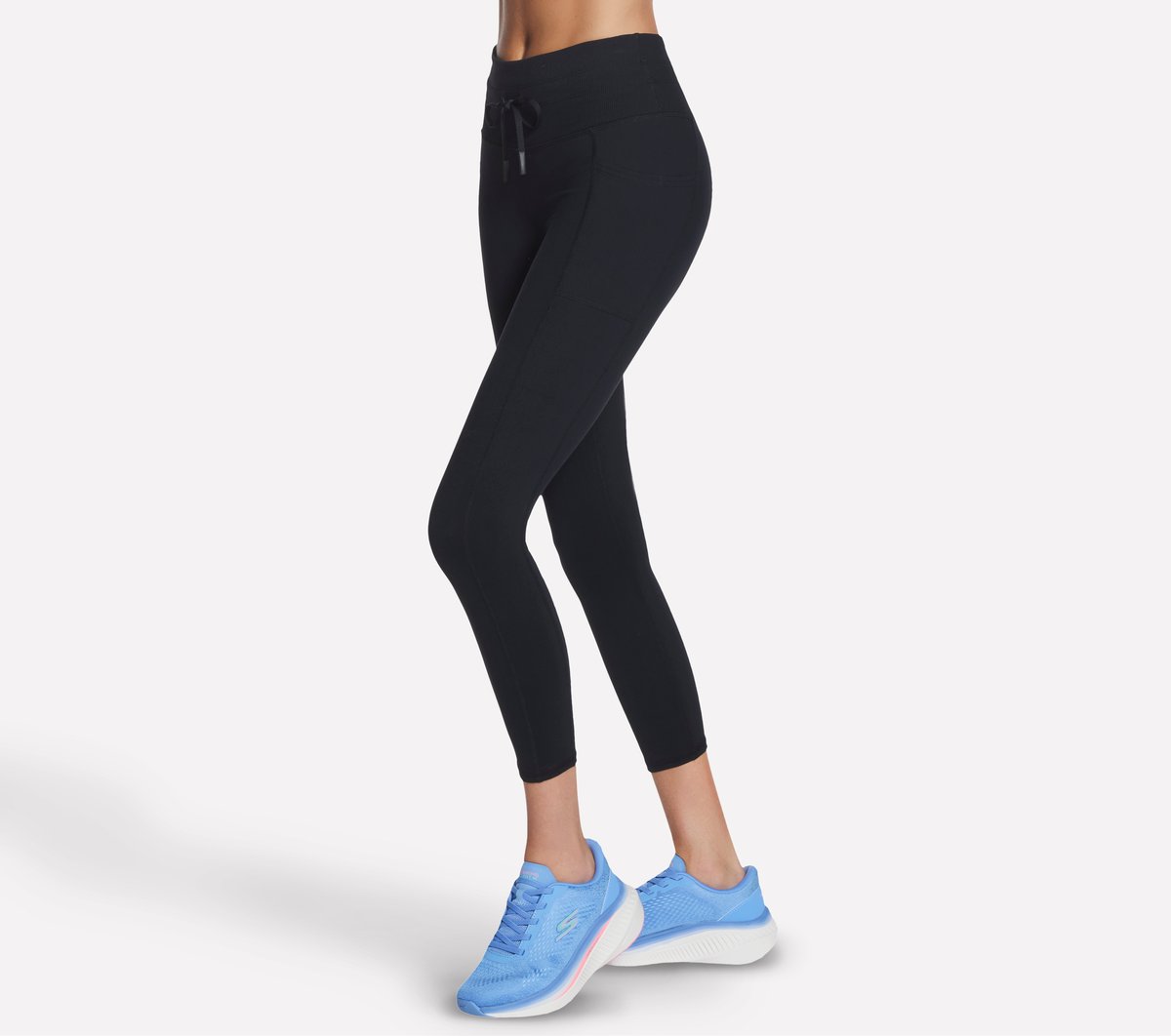 Women GO WALK Rib Mix High Waisted 7/8 Legging