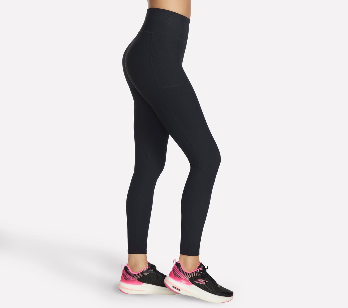 Women GO FLEX RIB Full Length High-Waisted Legging