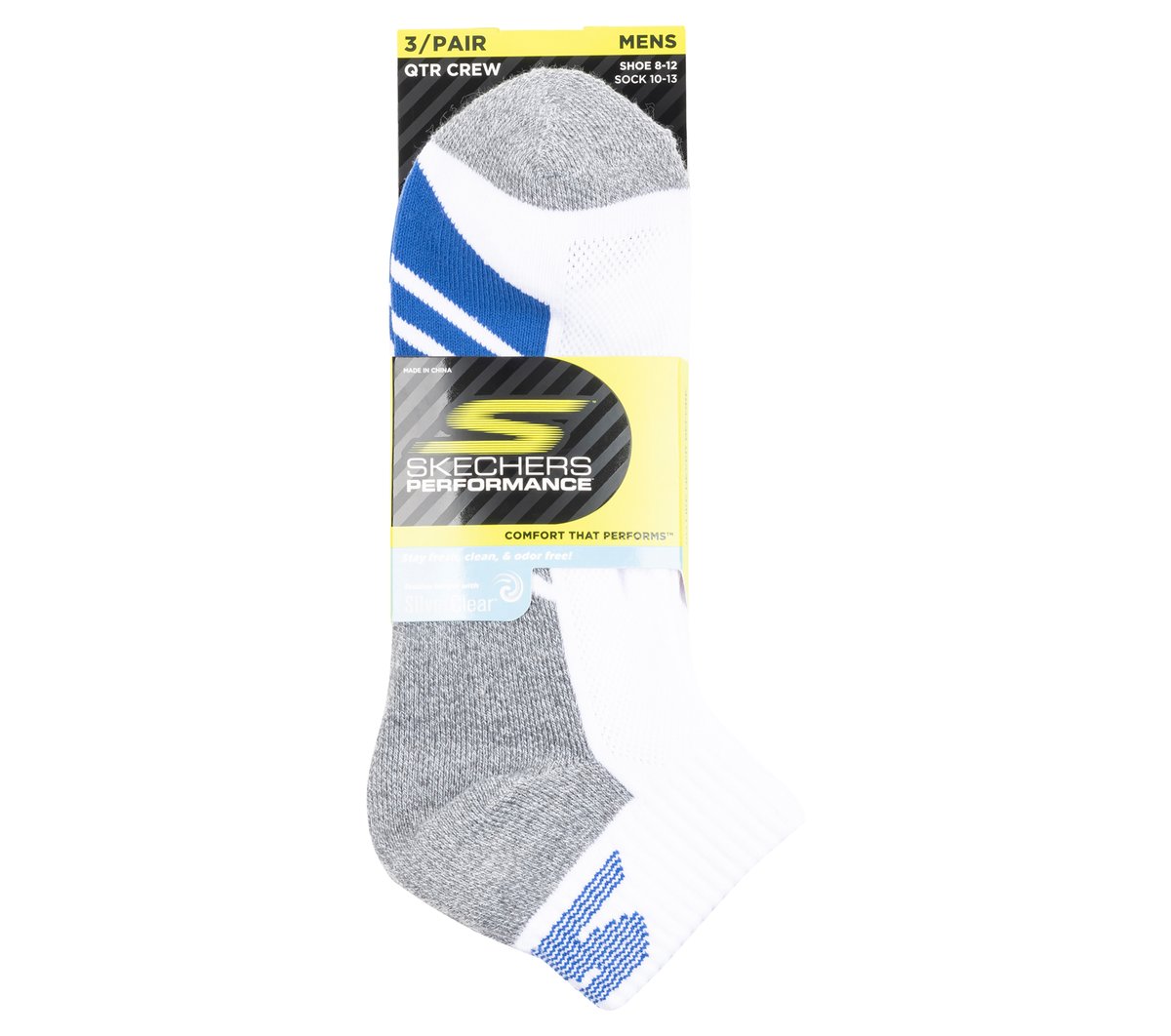 Men 3 Pack Men's Half Terry Quarter Crew Socks