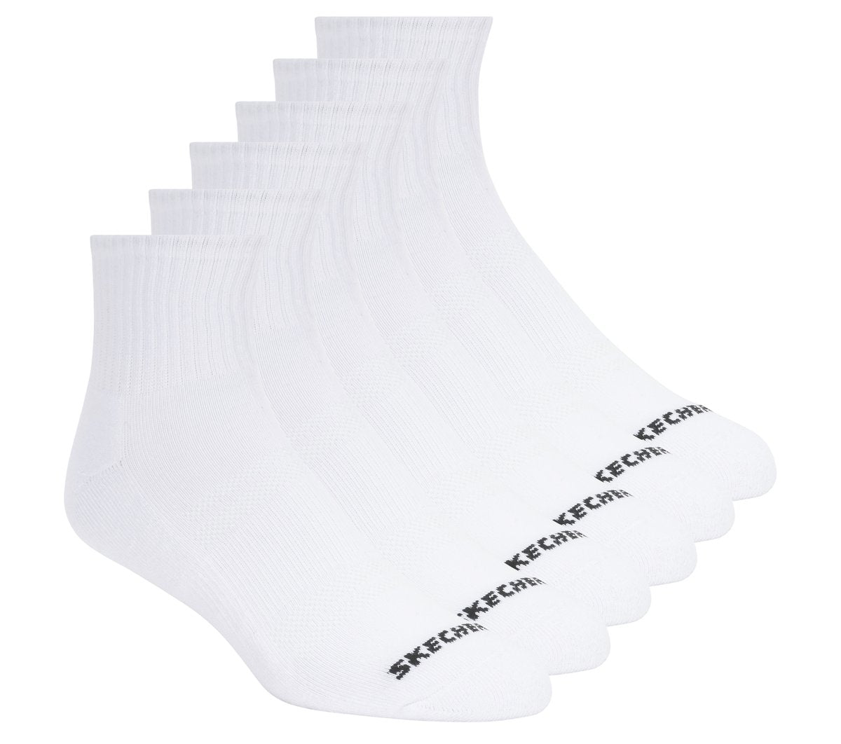 Men 6 Pack Core Quarter Large Socks