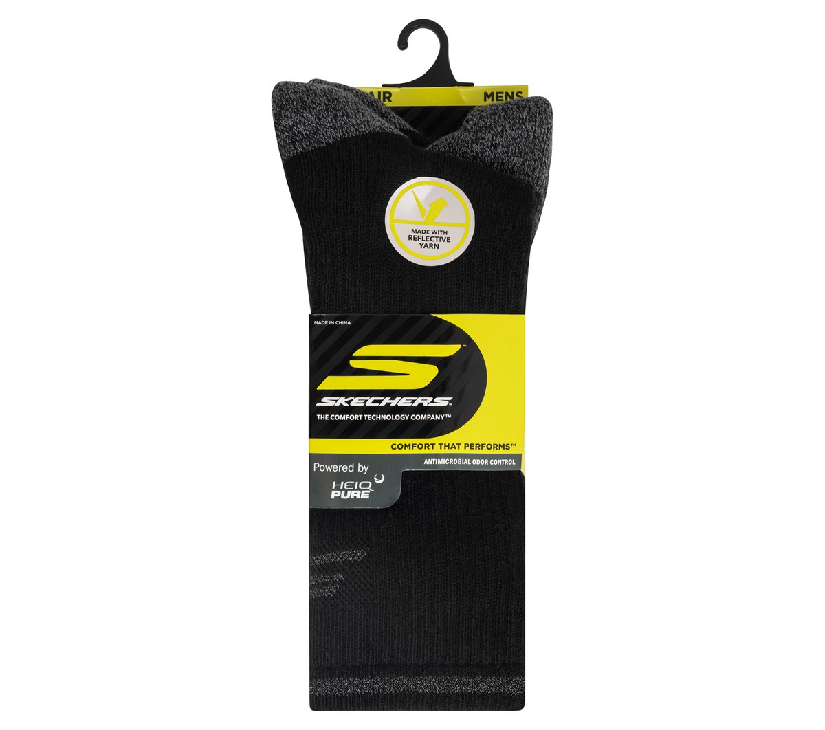 Men 3 Pack Men's Reflective Performance Crew Socks