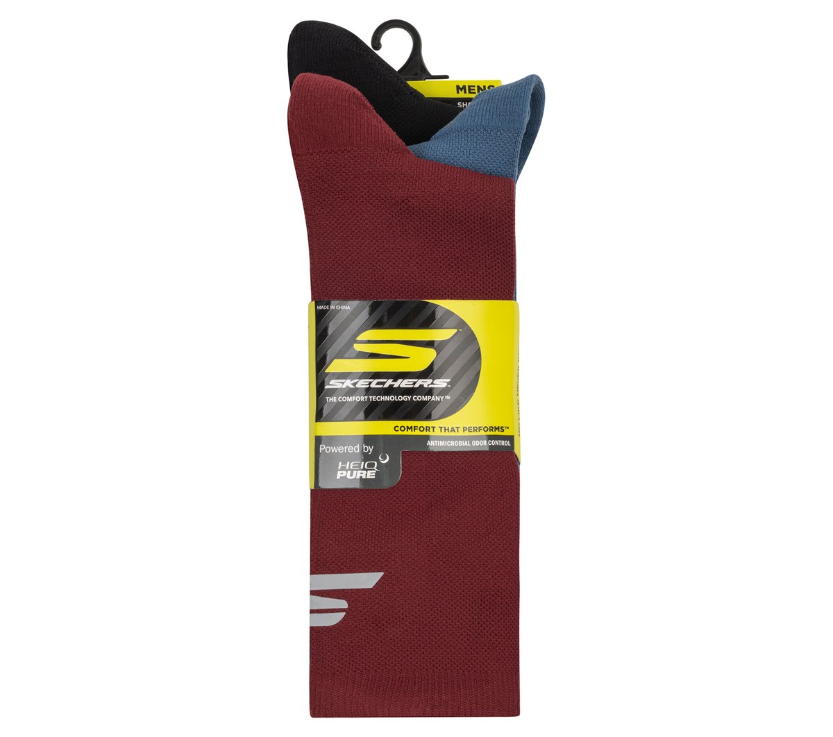 Men 3 Pack Men's Reflective Performance Half Terry Crew Socks
