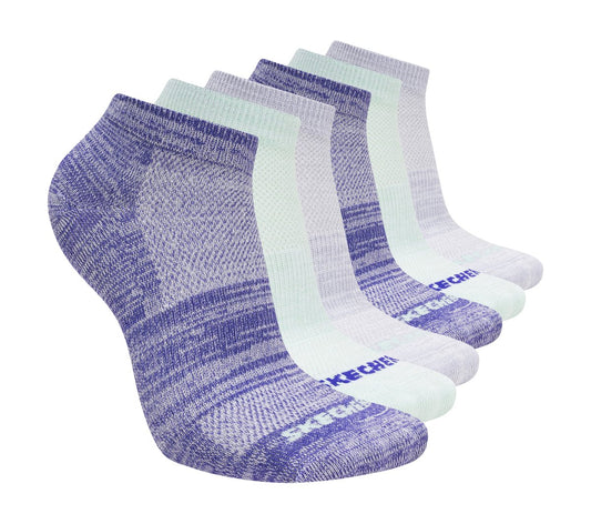 Kids 6 Pack Girls' Low Cut Color Stripe Socks