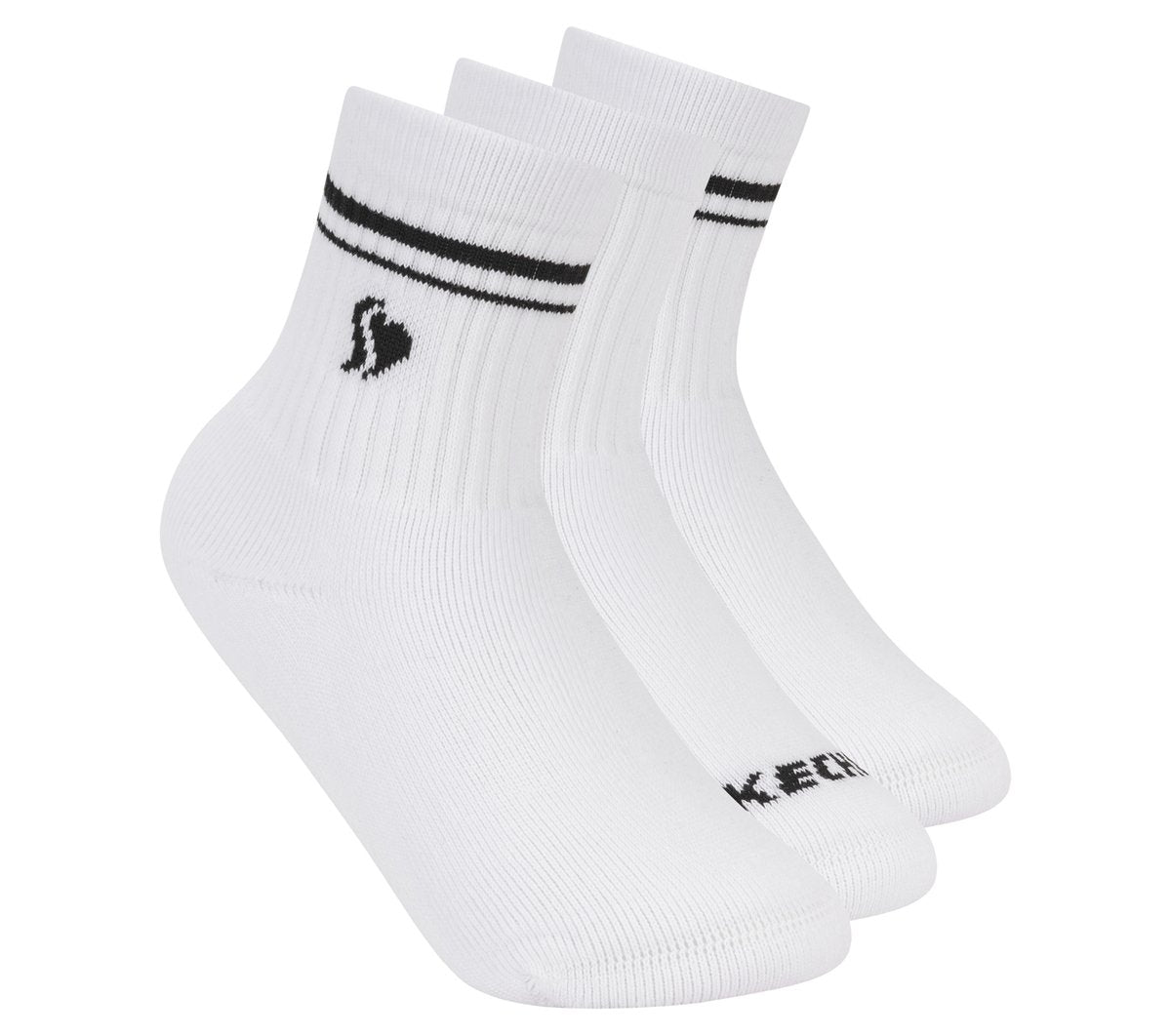 Kids 3 Pack Girls' Low Crew Ribbed Socks