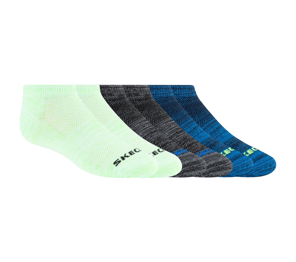 Kids 6 Pack Low Cut Non Terry Socks