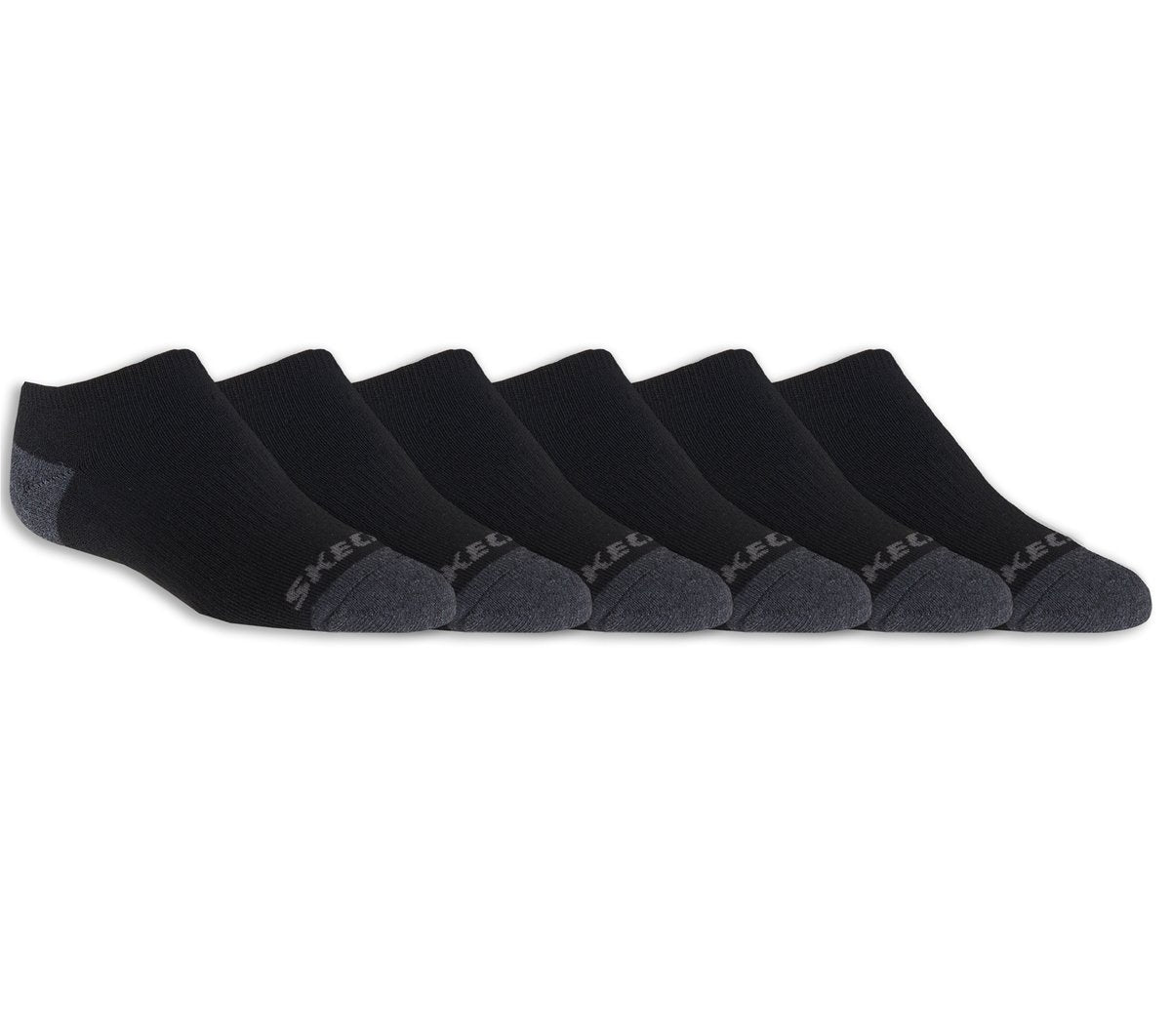 Kids 6 Pack Boys' No Show Socks